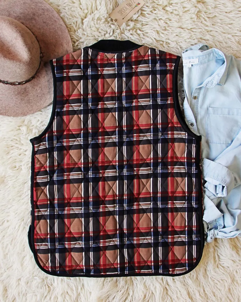 Cozy Plaid Vest