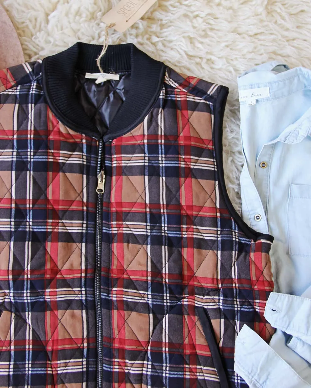 Cozy Plaid Vest