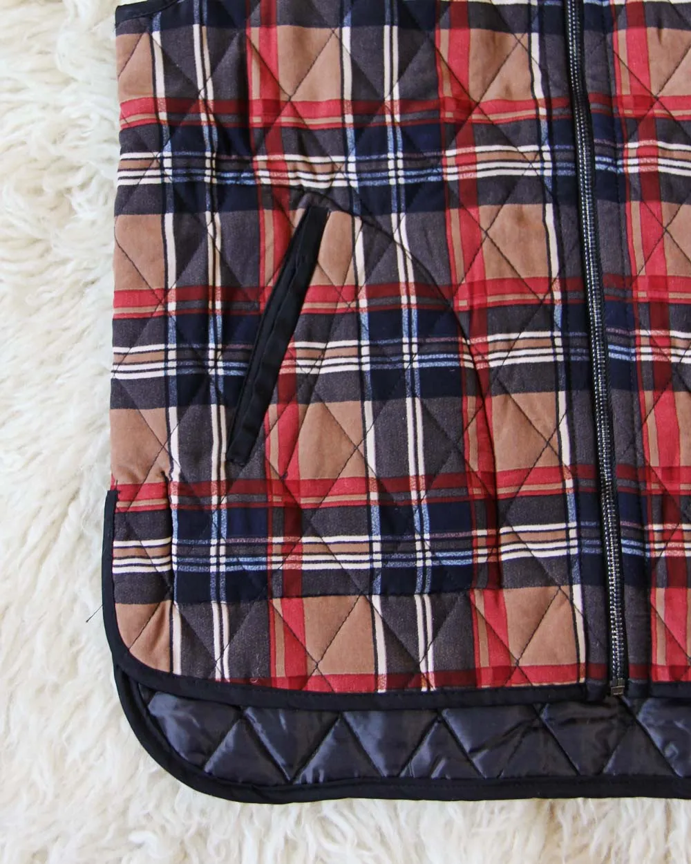 Cozy Plaid Vest