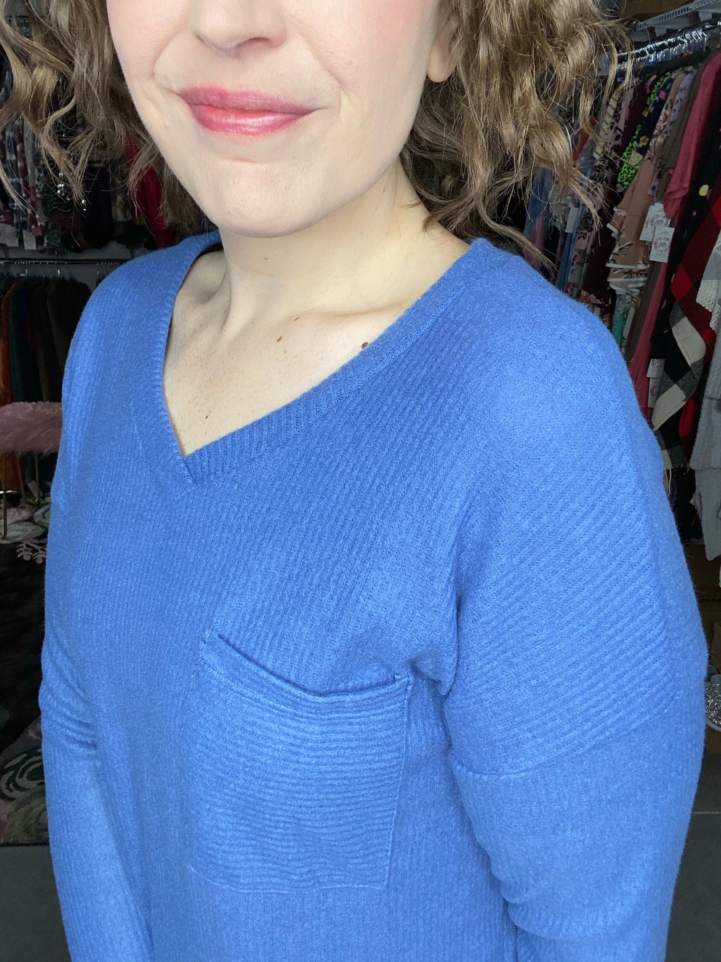 Cozy Ribbed V-Neck Sweater | 2 colors