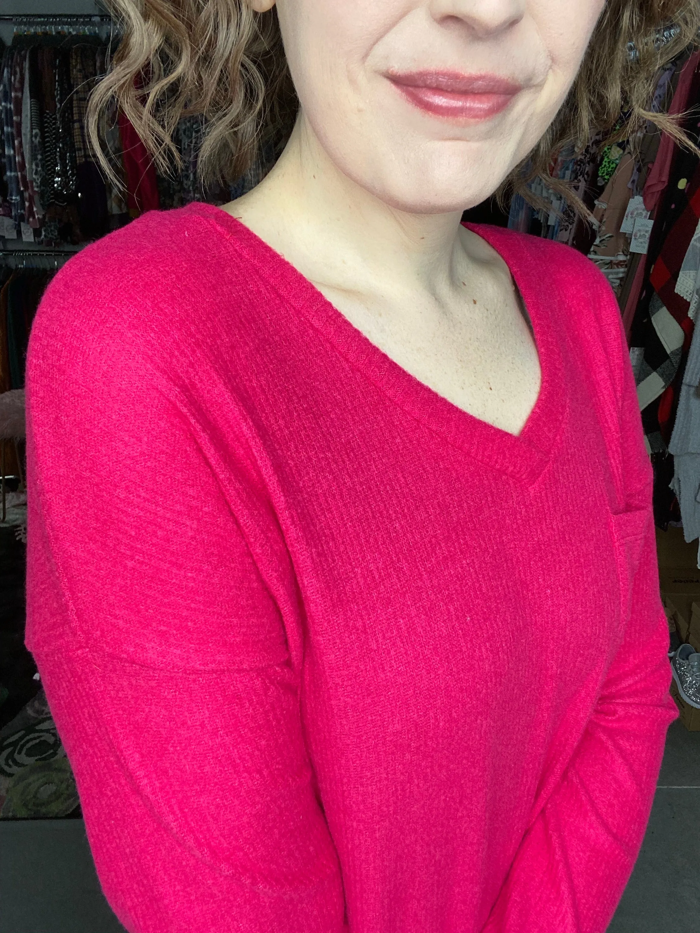 Cozy Ribbed V-Neck Sweater | 2 colors
