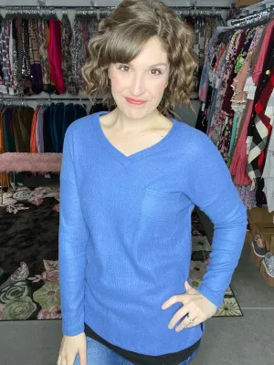 Cozy Ribbed V-Neck Sweater | 2 colors