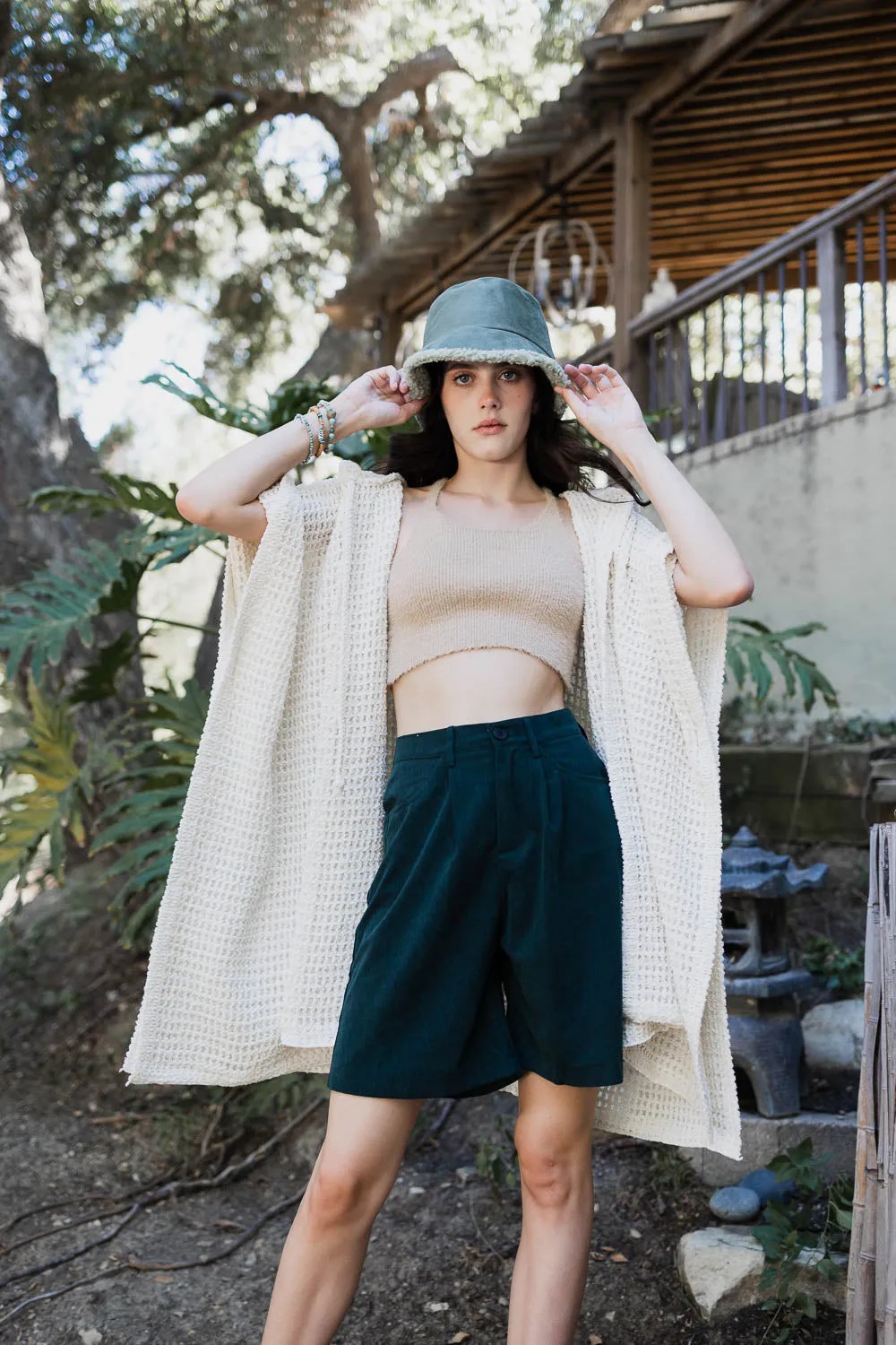 Cozy Soft Waffle Hooded Ruana - 4 colors