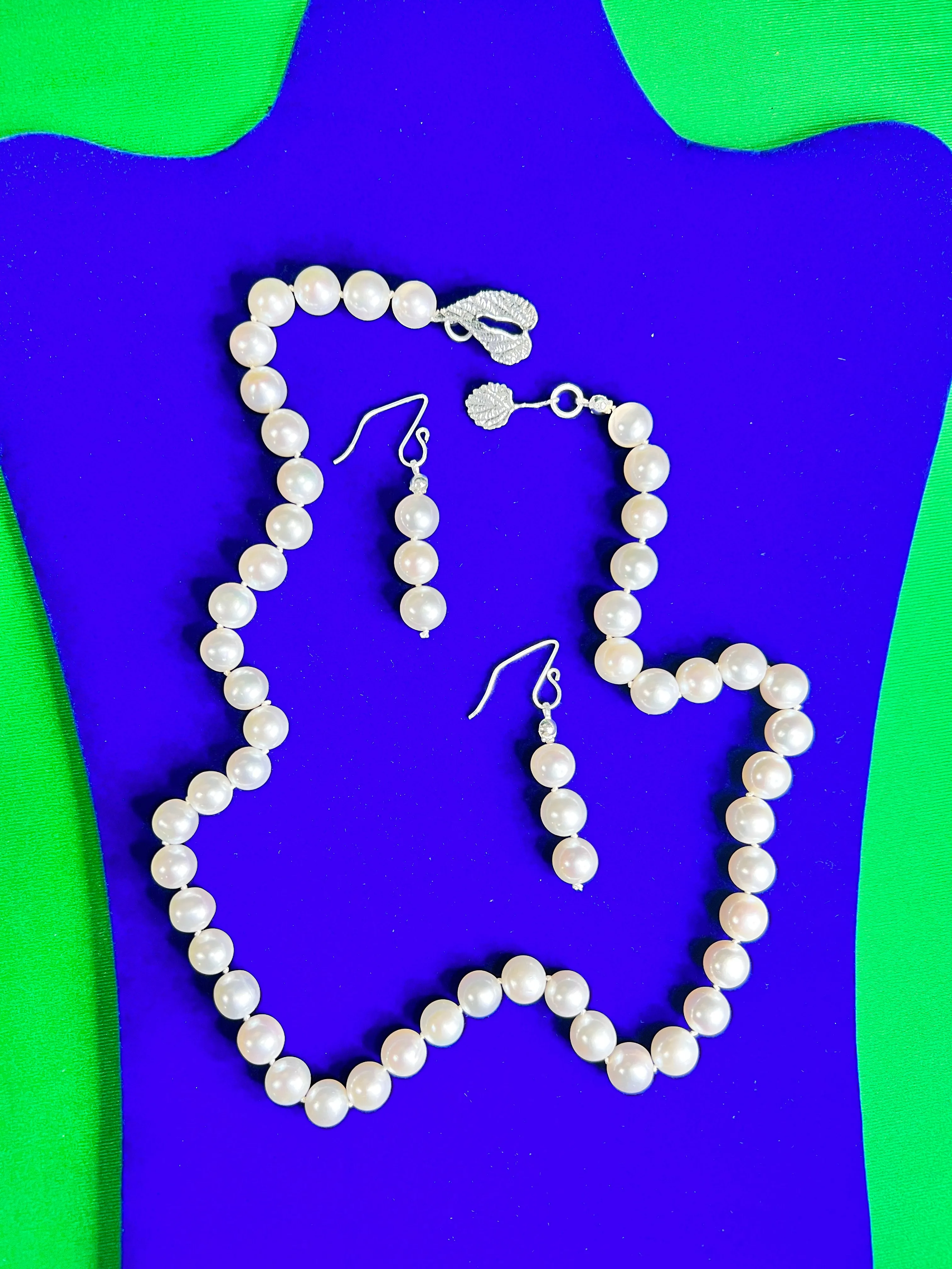 Cultured Pearl Necklace Set