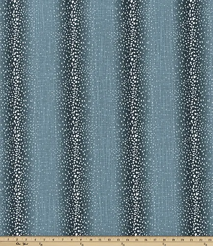 Custom Made Faux Roman Shade Valance in Antelope Blue 100% Cotton Slub Canvas, Fully Lined