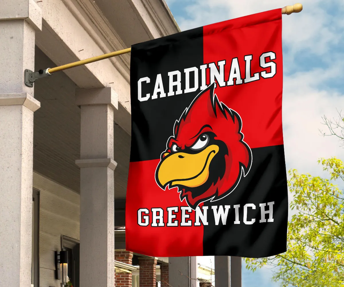 Customize It-Four Square Mascot-Flag