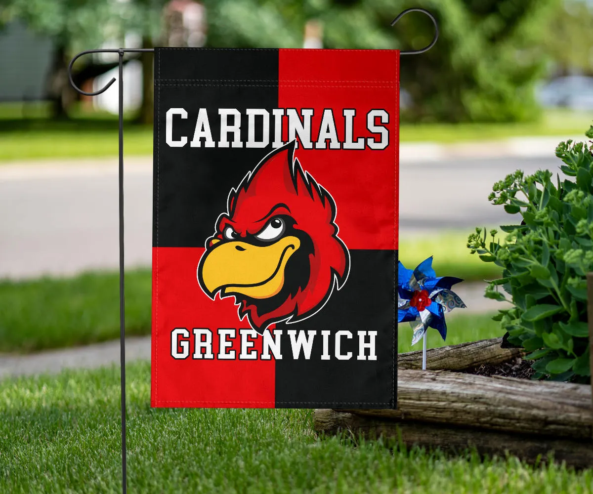 Customize It-Four Square Mascot-Flag