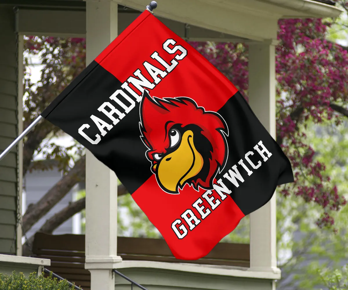 Customize It-Four Square Mascot-Flag