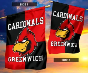 Customize It-Four Square Mascot-Flag