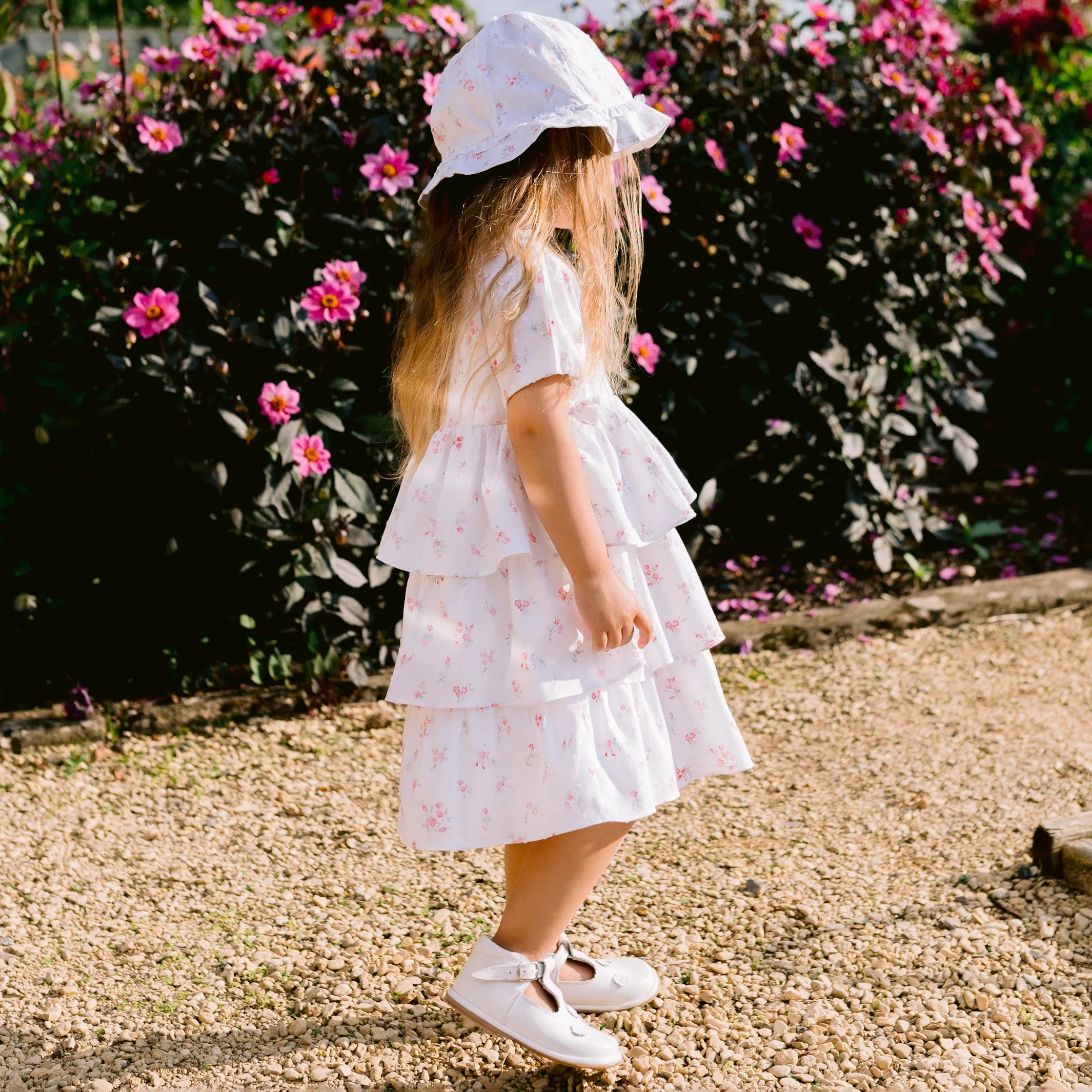 Daisy Pink Floral Baby Dress