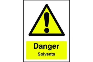 Danger Solvents Sign
