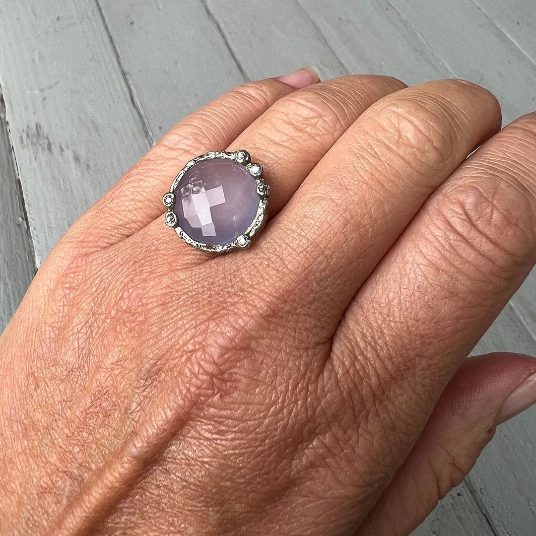 Danielle Welmond - Blue Chalcedony Ring