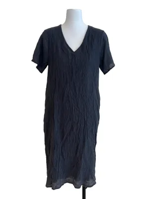 Dark Grey Textured Dress