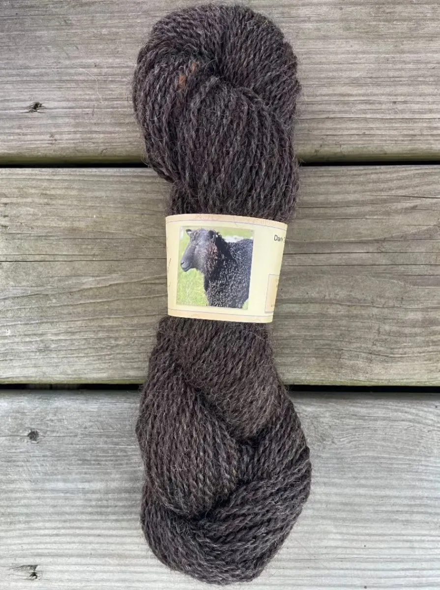 Dark Grey Wensleydale Yarn - Worsted