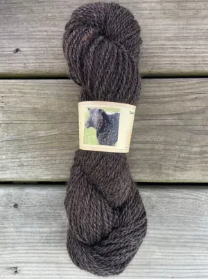 Dark Grey Wensleydale Yarn - Worsted