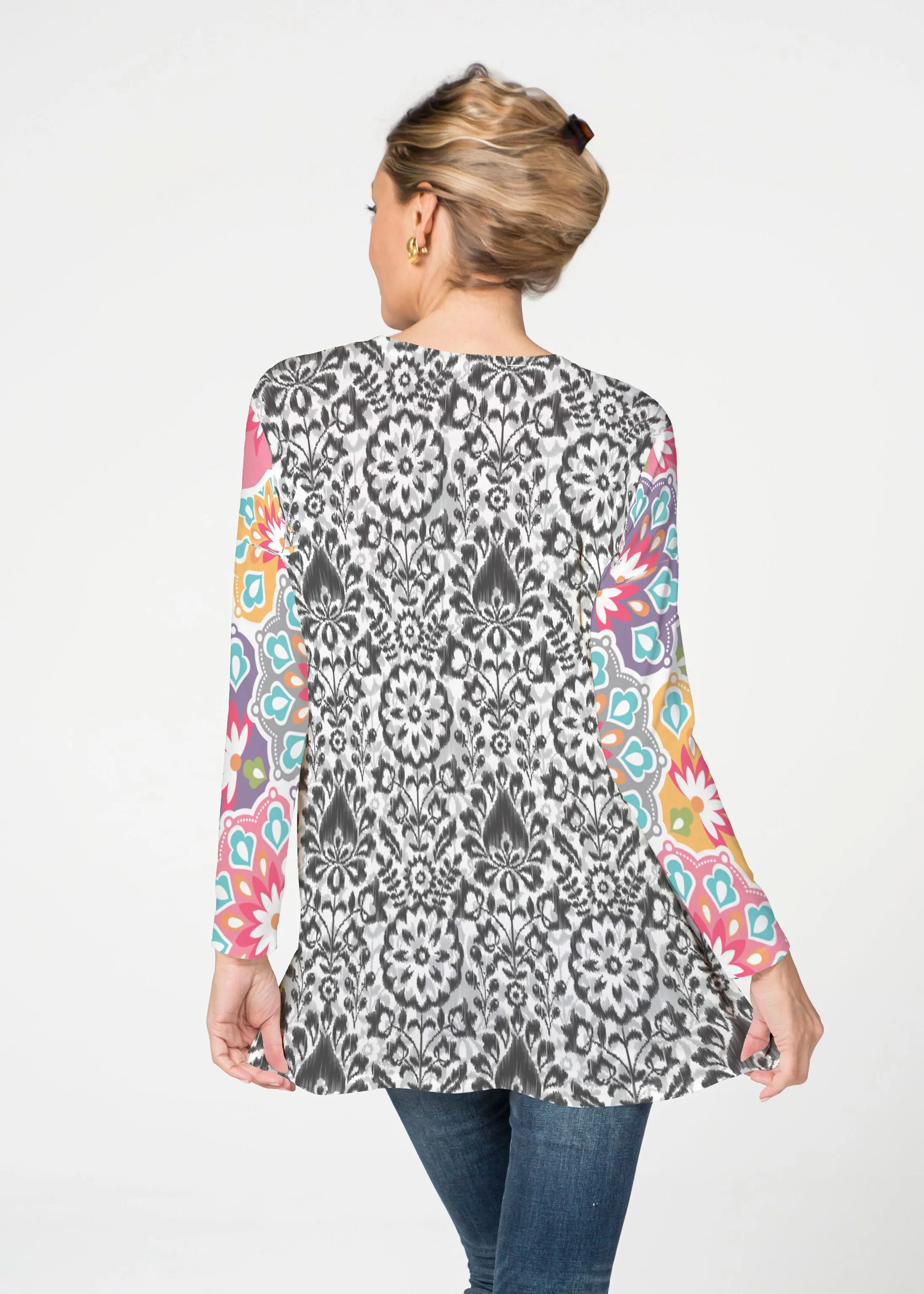 Darling Geo (13382) ~ Slouchy Butterknit Top