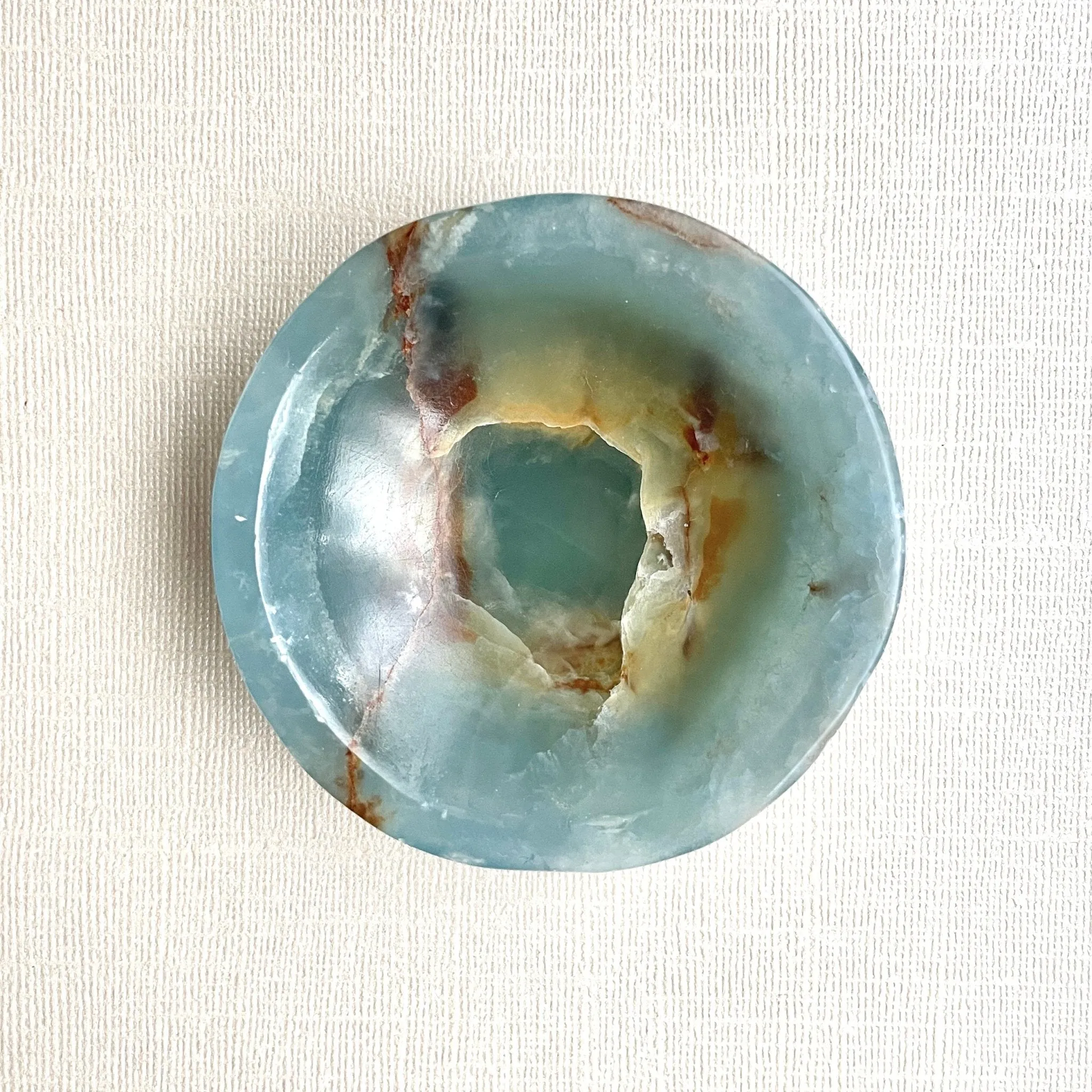 Dawn Blue Onyx dish