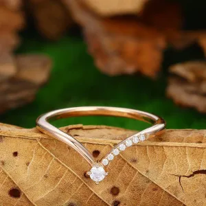 Delicate Antique Stacking Wedding Ring Anniversary Matching Ring