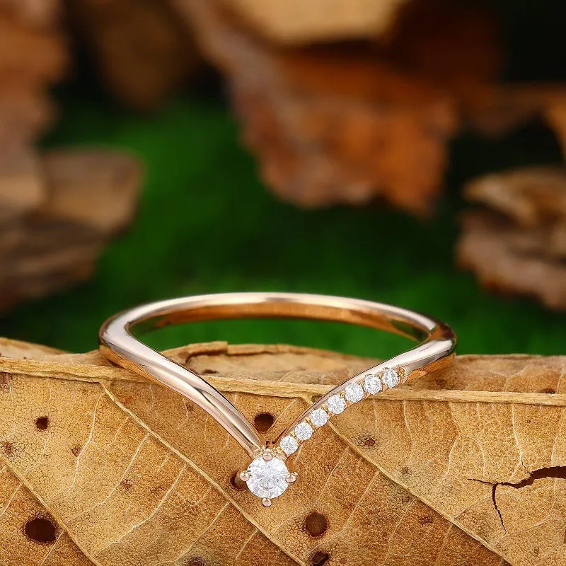 Delicate Antique Stacking Wedding Ring Anniversary Matching Ring