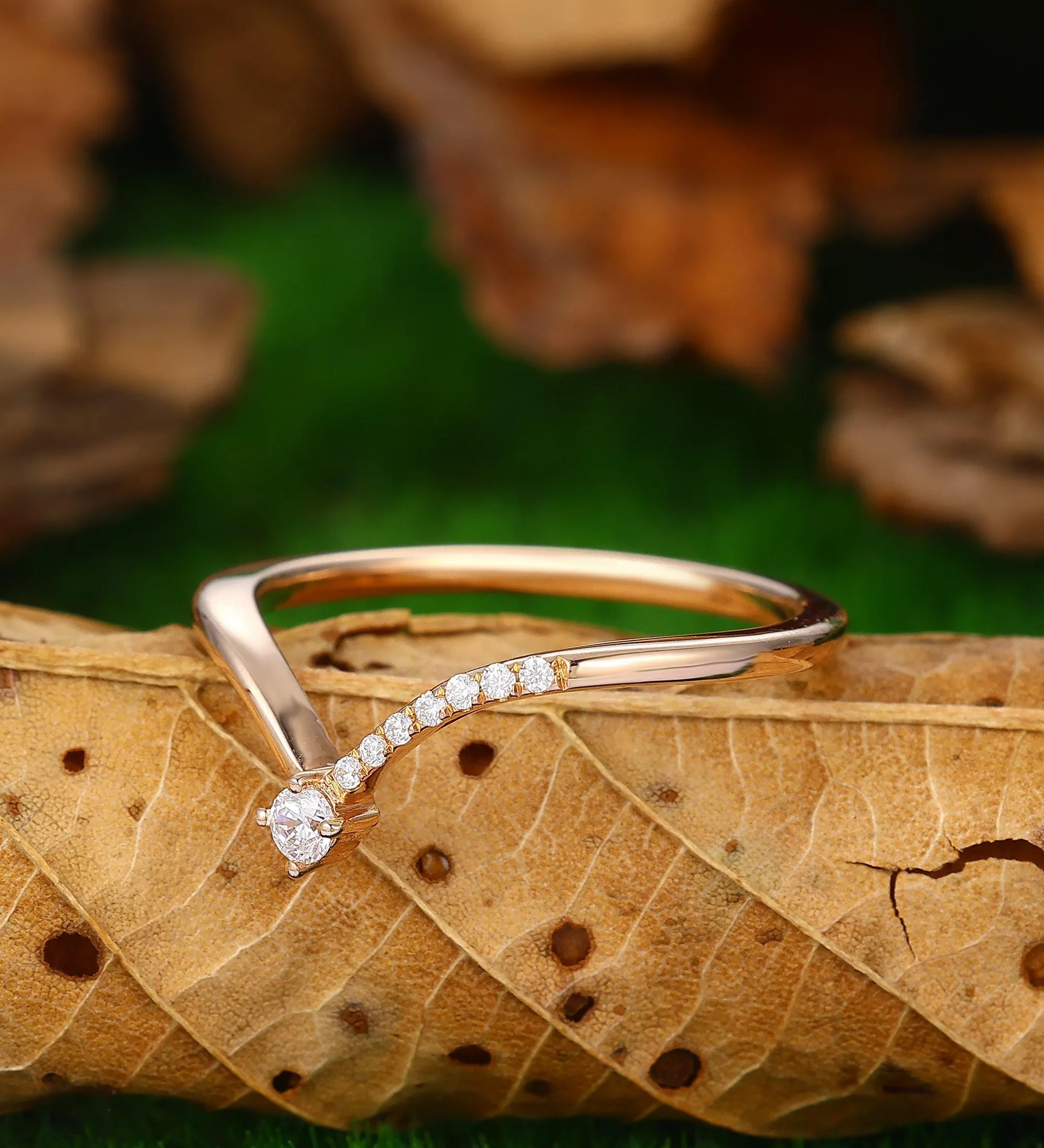 Delicate Antique Stacking Wedding Ring Anniversary Matching Ring