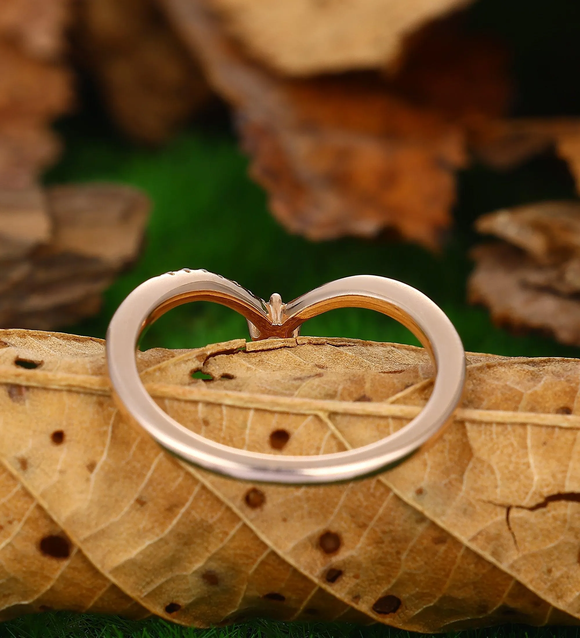 Delicate Antique Stacking Wedding Ring Anniversary Matching Ring