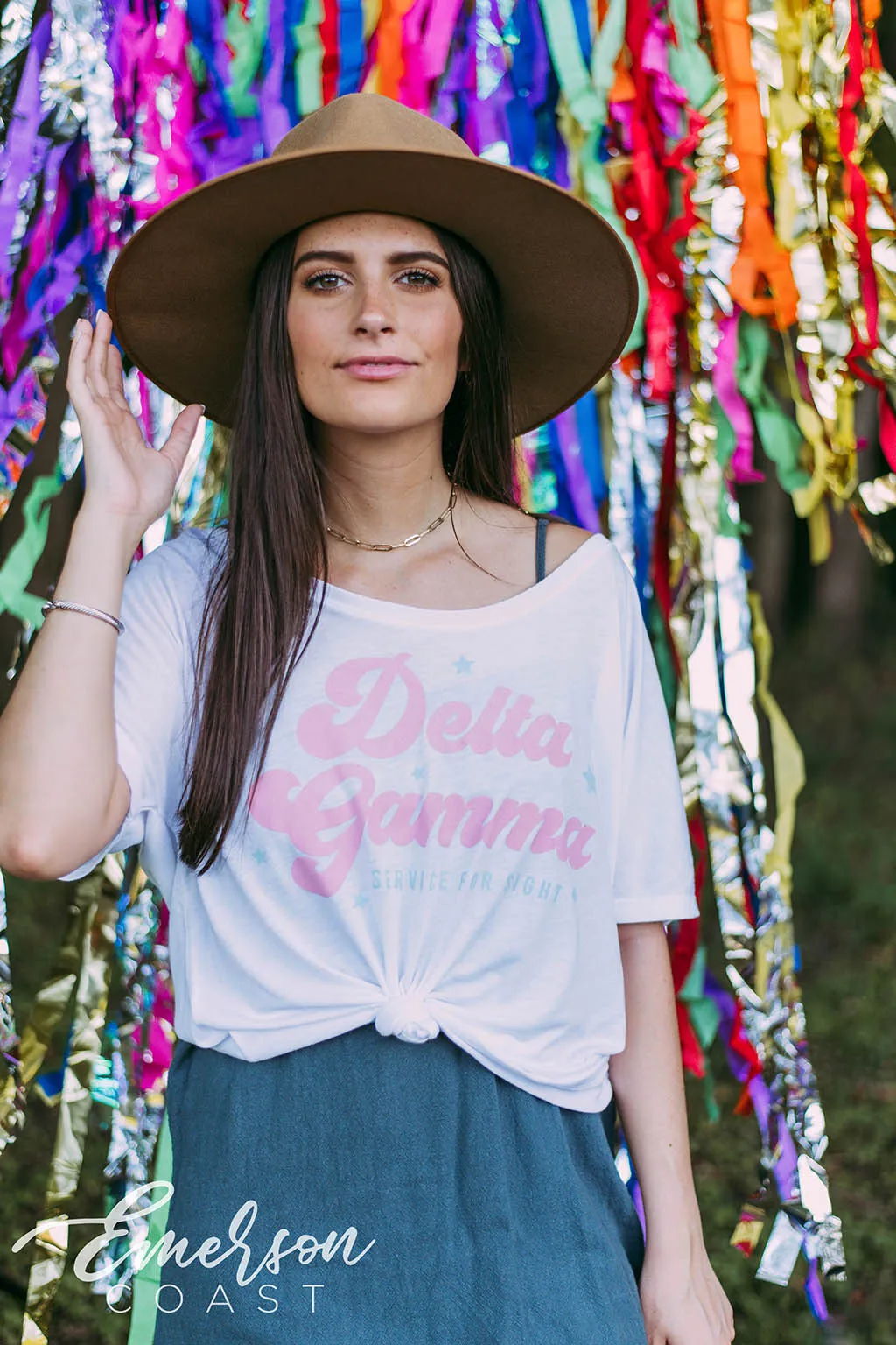 Delta Gamma Service For Sight Slouchy Tee