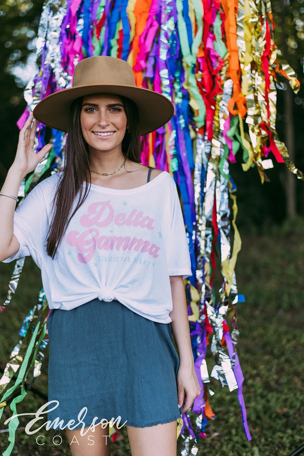 Delta Gamma Service For Sight Slouchy Tee