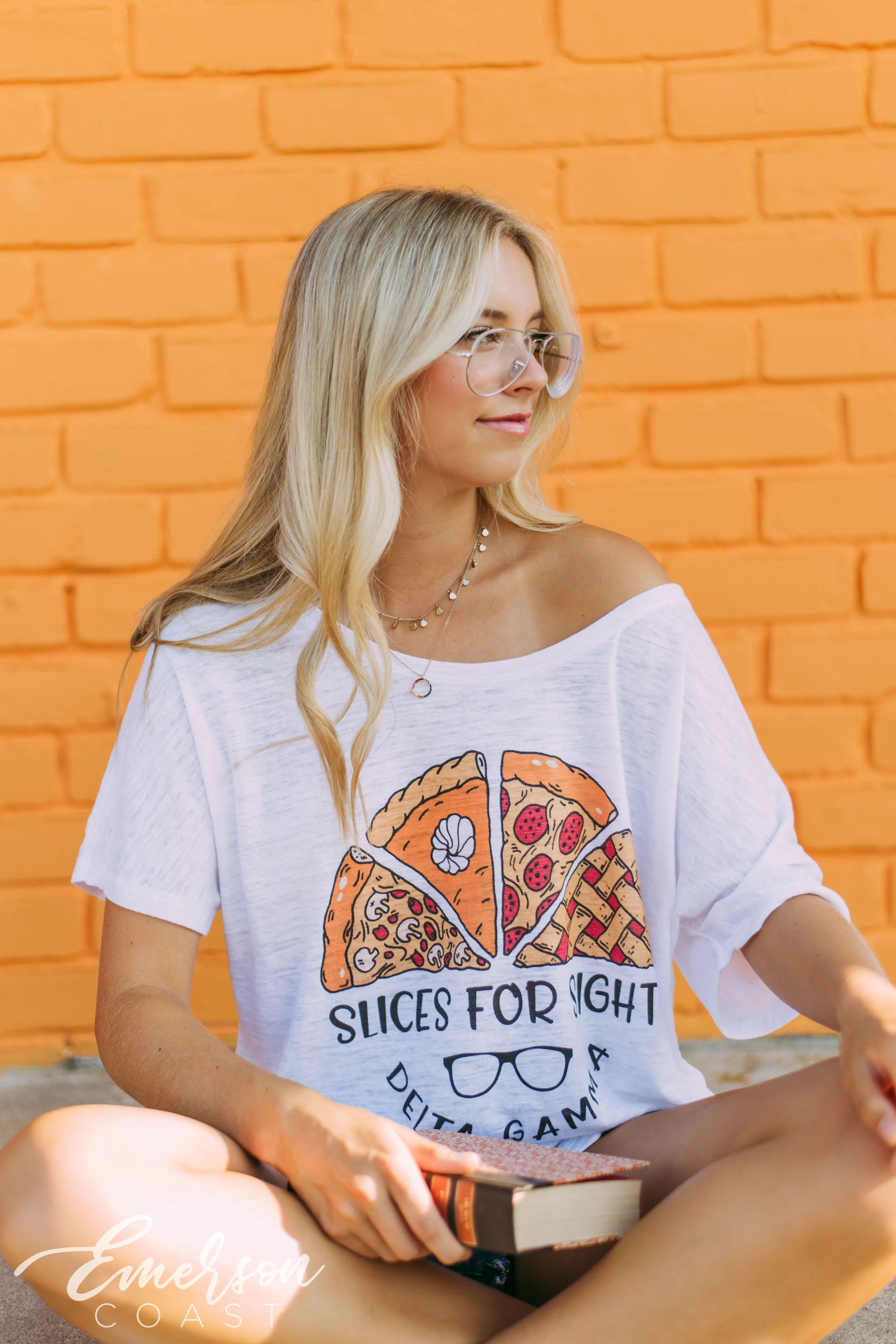 Delta Gamma Slices For Sight Slouchy Tee