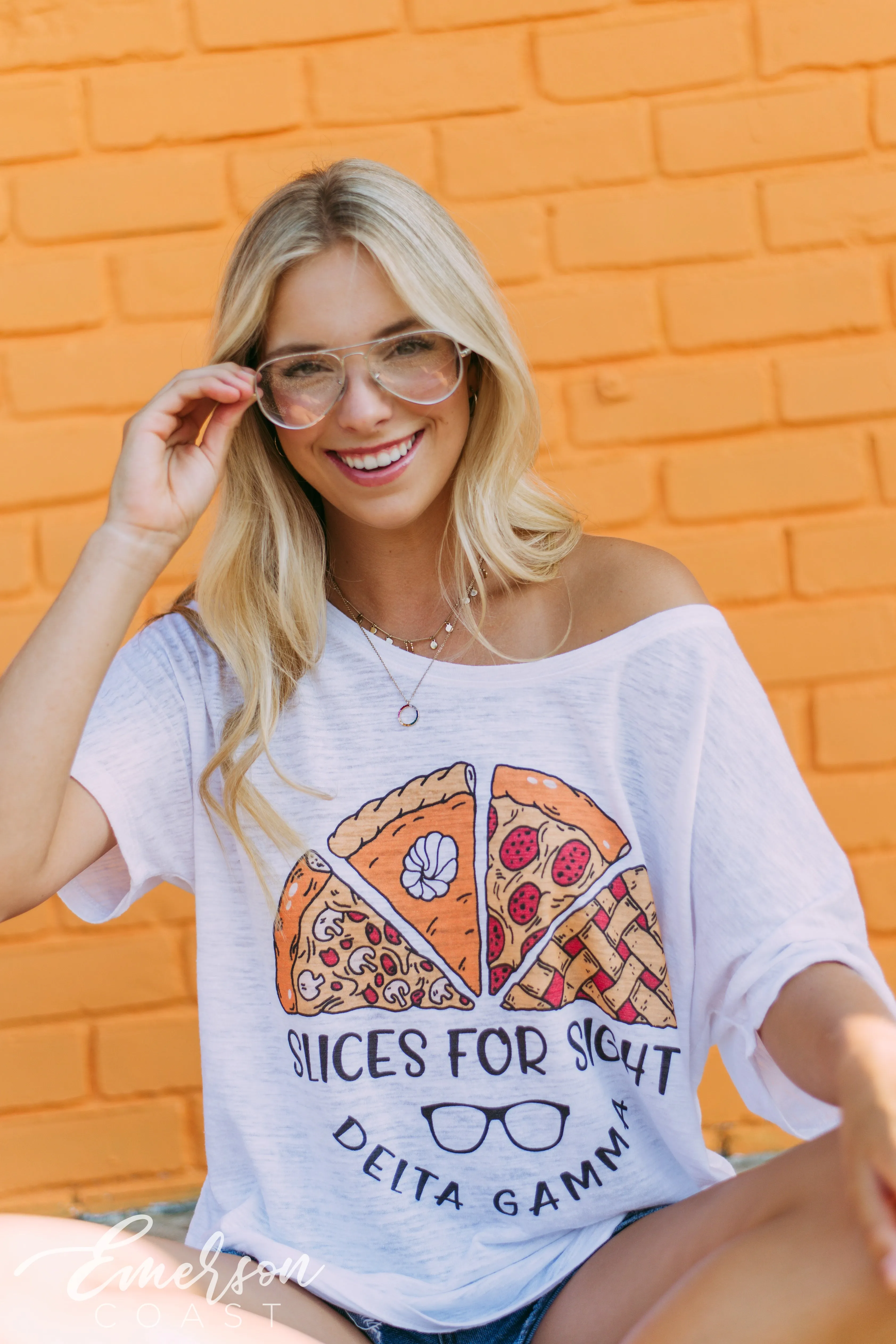 Delta Gamma Slices For Sight Slouchy Tee