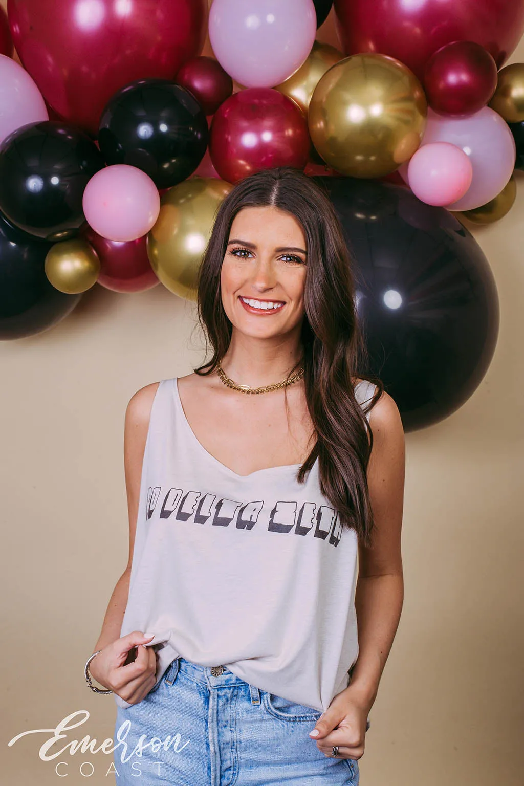 Delta Zeta Slouchy Tank