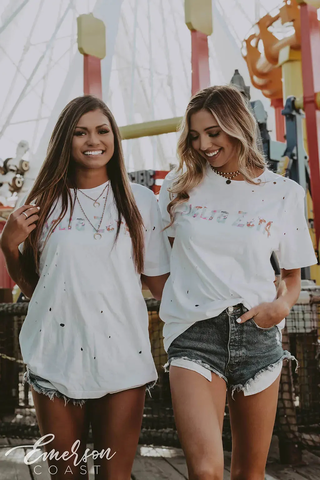 Delta Zeta Watercolor Distressed Tee