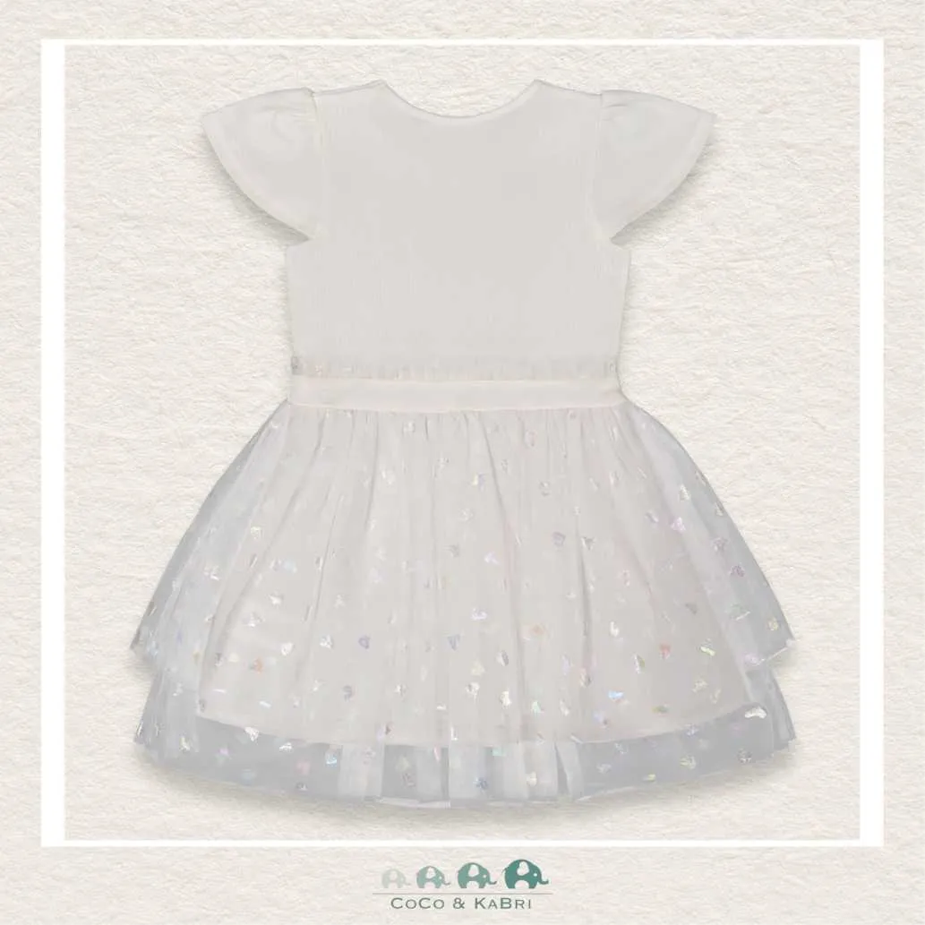 Deux Par Deux Textured Knit Dress - Glitter Hearts Skirt