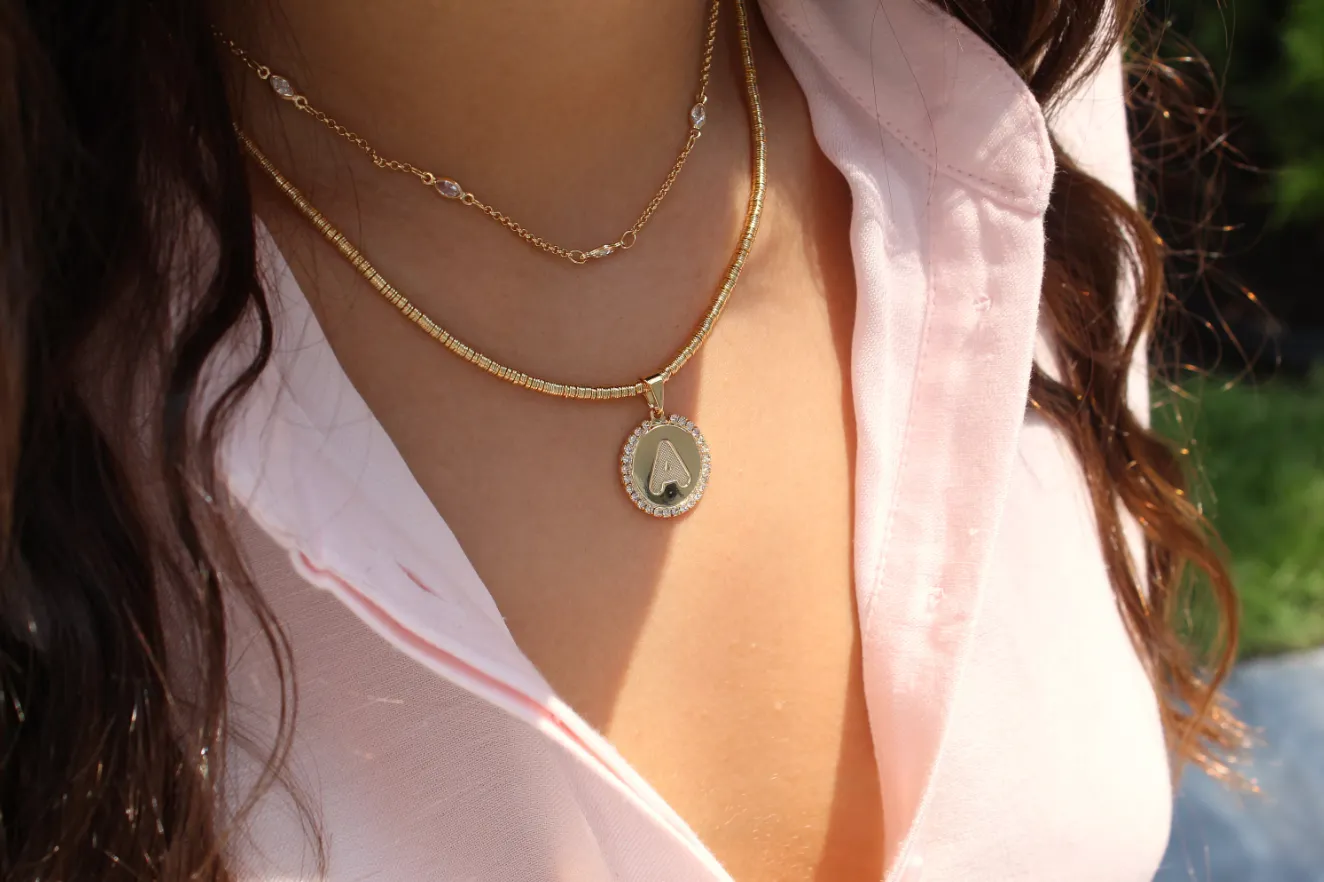 Diamond Initial Necklace