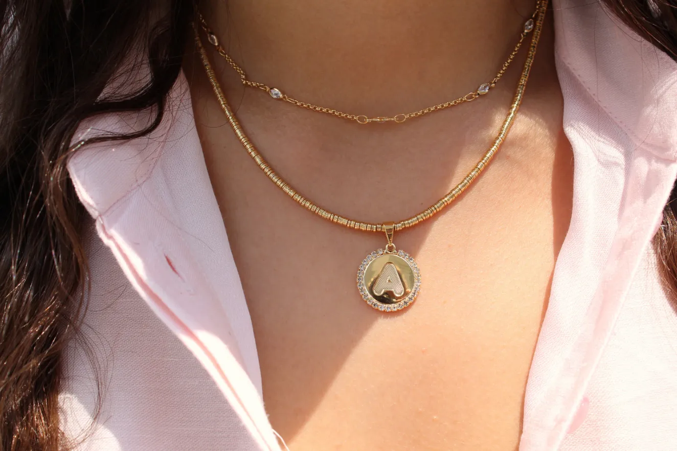 Diamond Initial Necklace