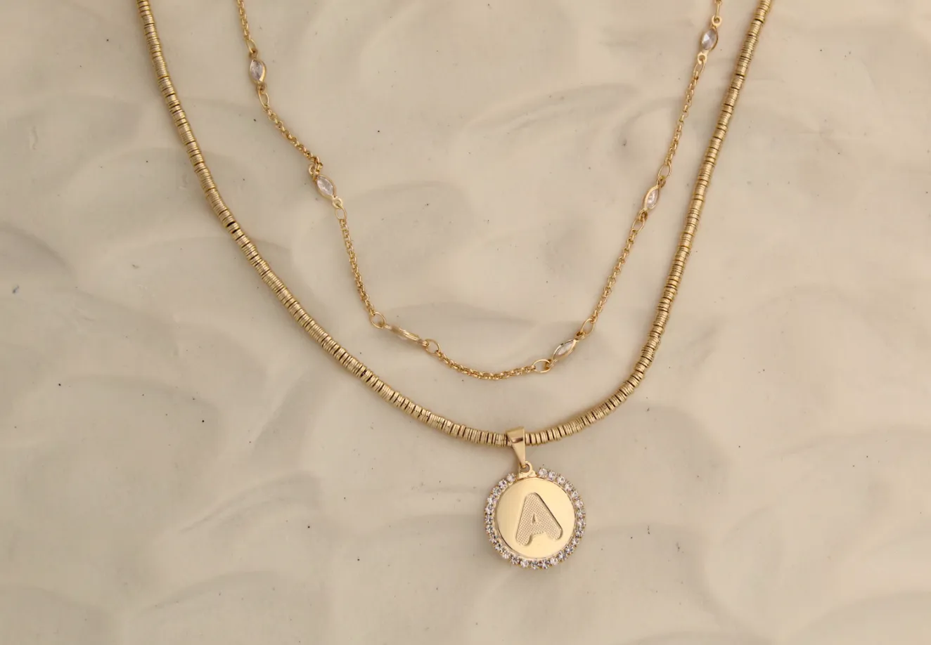 Diamond Initial Necklace