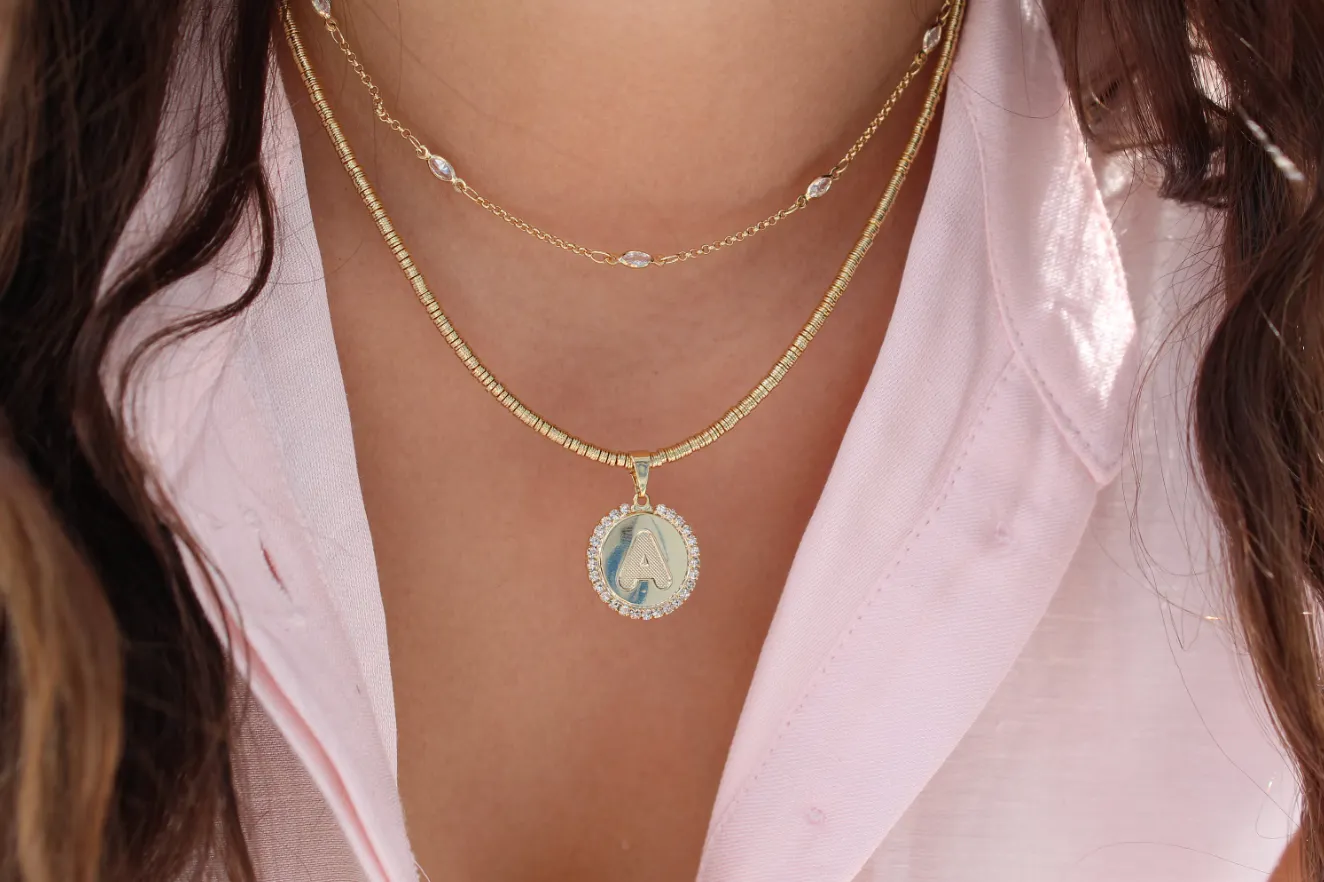Diamond Initial Necklace