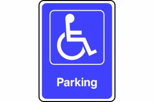 Disabled parking sign
