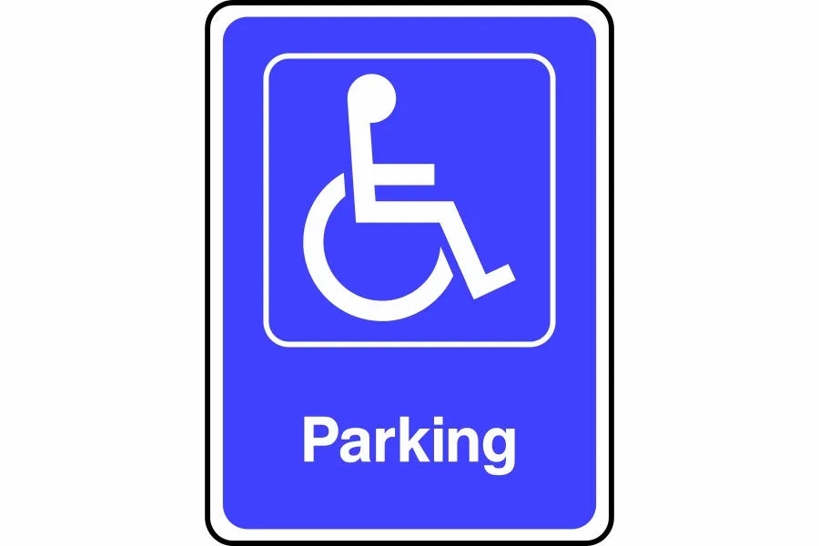 Disabled parking sign