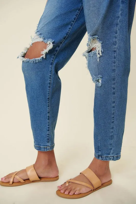 Distressed Slouchy Jeans