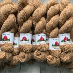 DK - Alma Park Exclusive Farm Yarn -  DK with Merino and Golden Tussah Silk 250 yds - Medium Fawn - "Sandy"