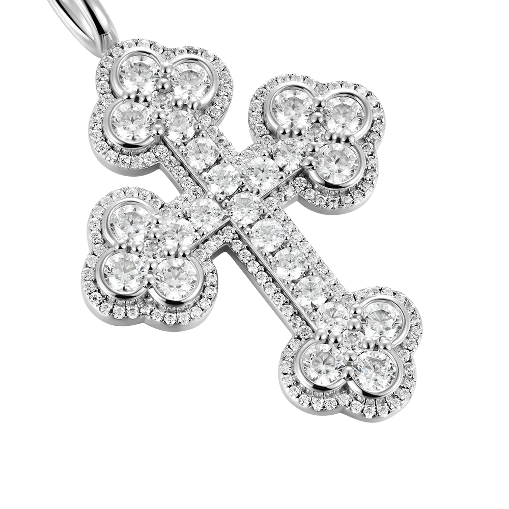 Double-Layered Bottoni Cross Pendant