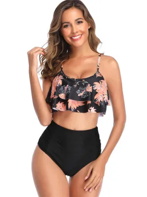 Double Layered Ruffle Tankini