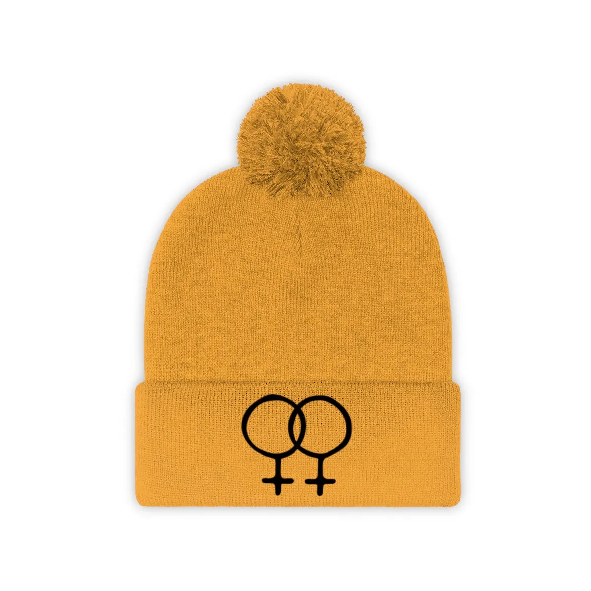 DOUBLE VENUS <br>pom pom beanie