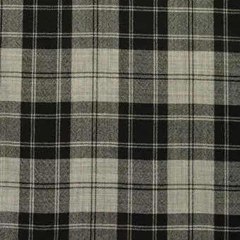 Douglas Grey Modern Tartan Pocket Square
