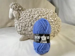Drops Snow Mix Yarn - color 12 Sailor Blue