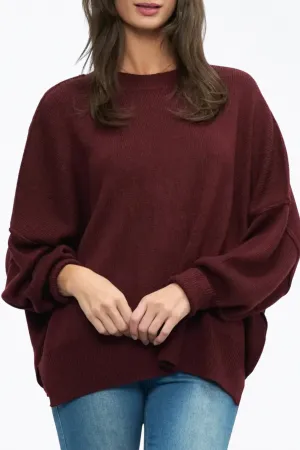 EASY SLOUCHY TUNIC SWEATER