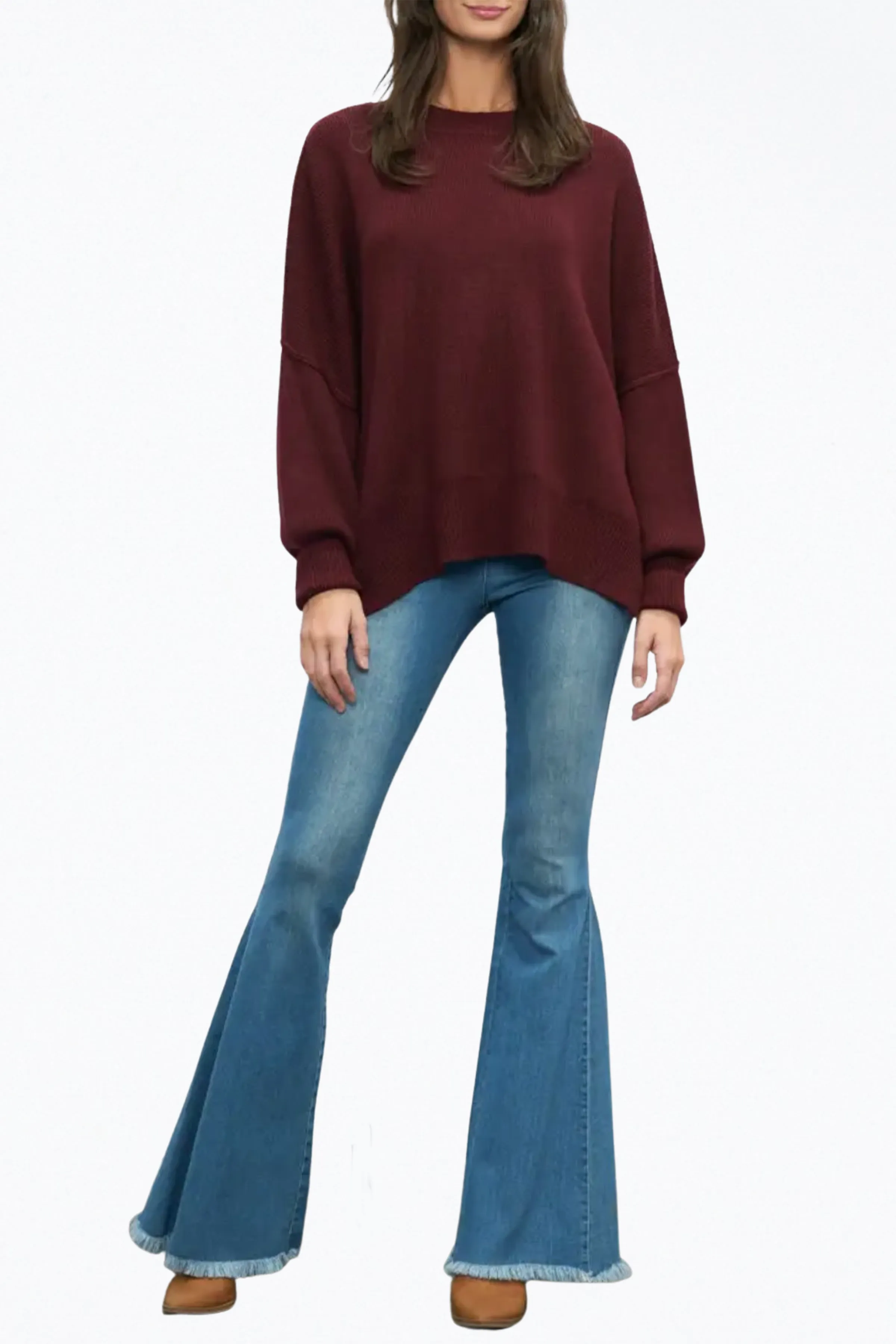 EASY SLOUCHY TUNIC SWEATER
