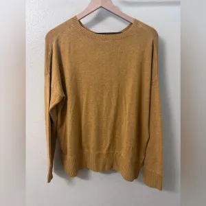 EILEEN FISHER Arnica Sweater Womens Size Medium Golden Yellow Slouchy