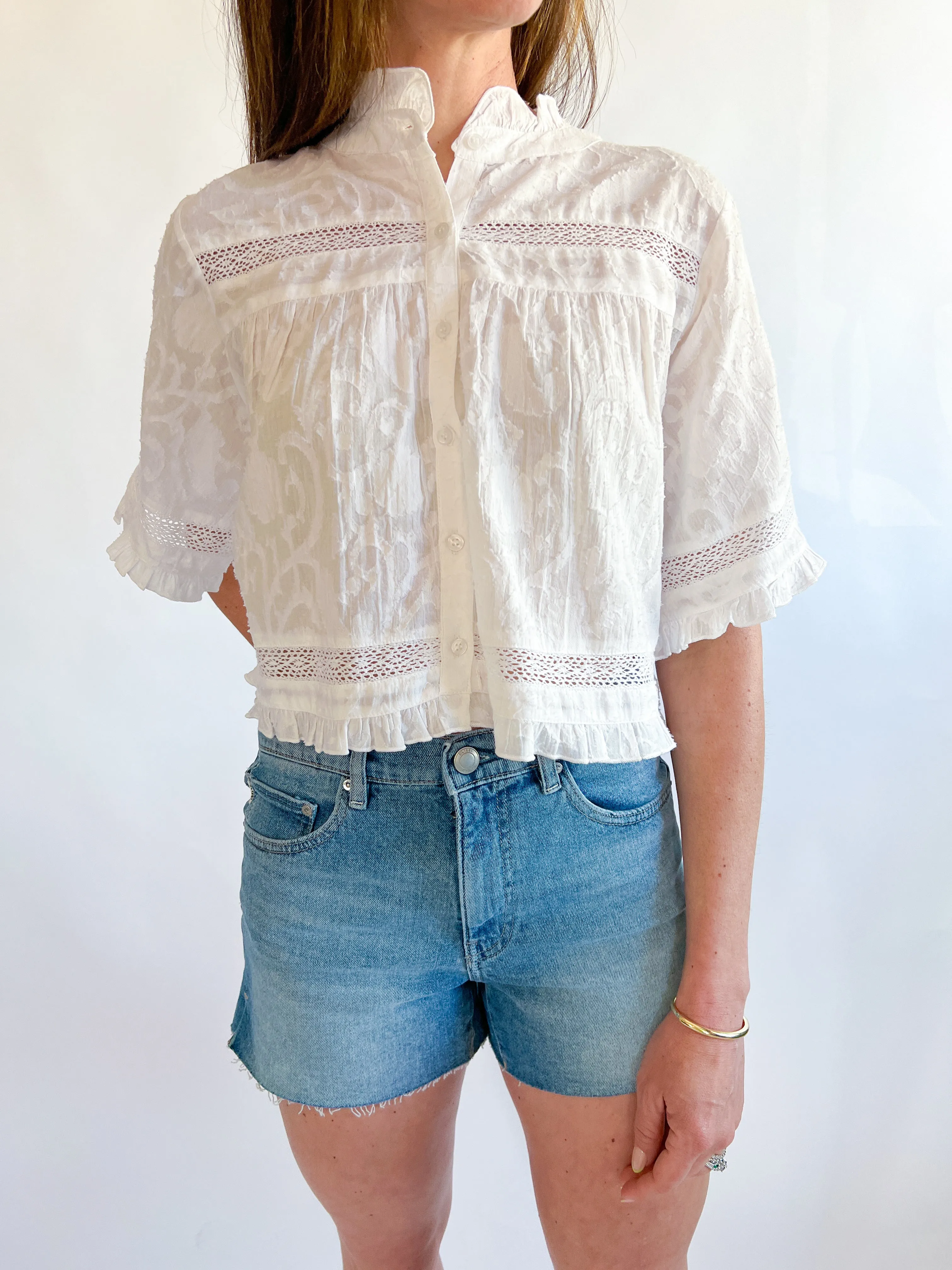 Einat Eyelet Top