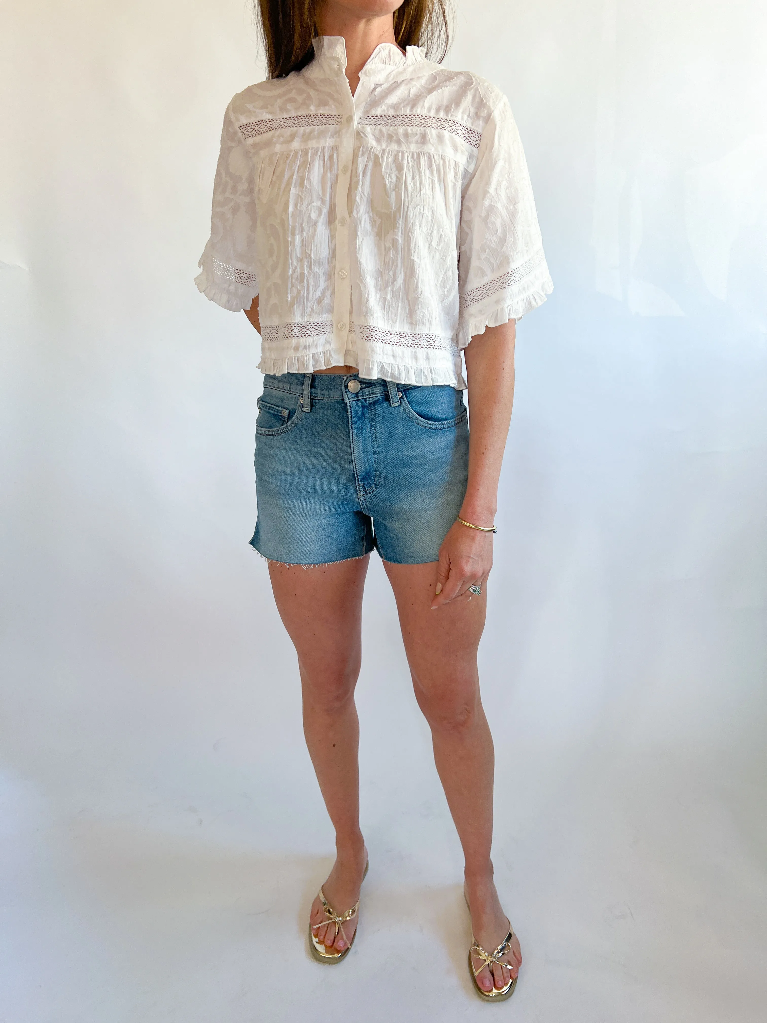 Einat Eyelet Top